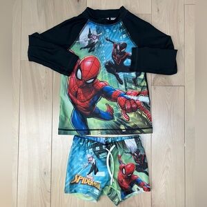 Spiderman 2 piece bathing suit
